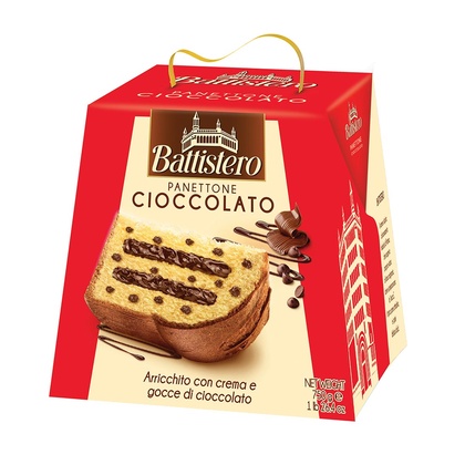 Panettone crema cioccolato e gocce ciok 750gr