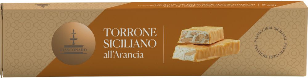 Torrone siciliano all'arancia 150gr