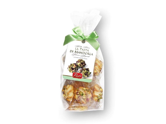 Pasta di mandorla al pistacchio busta 150gr